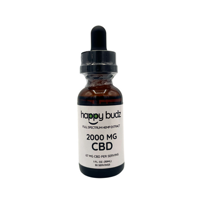 2,000MG Full Spectrum CBD Tincture Oil - Happy Budz